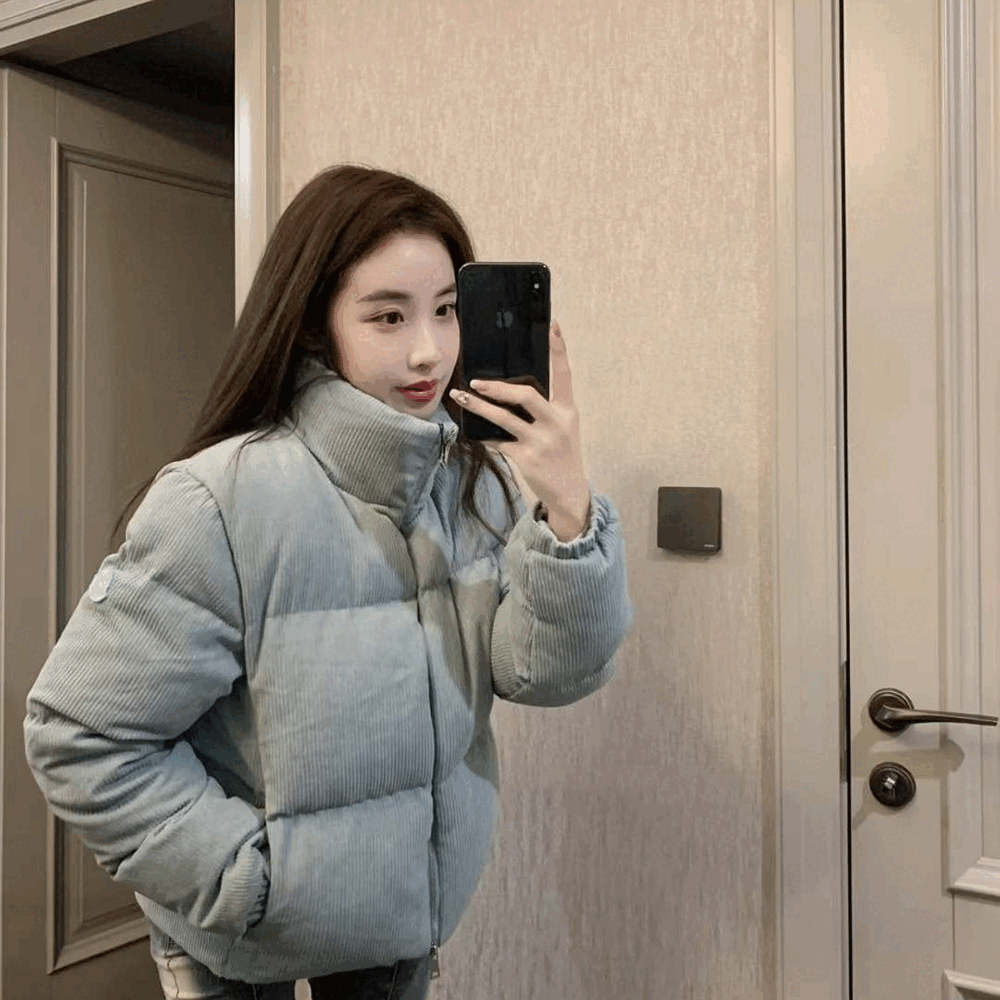 몽클레어 안트레 코듀로이 여성 패딩