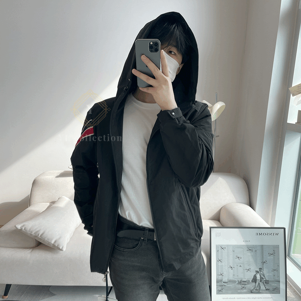 몽클레어 클로트 후드 바람막이 점퍼