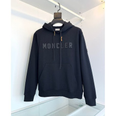 몽클레어 가죽 로고 후드티